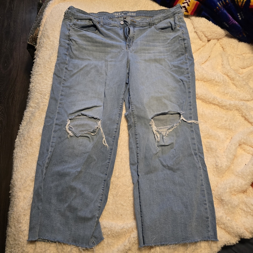 Torrid Size 24 Wide Leg Stretch Jeans